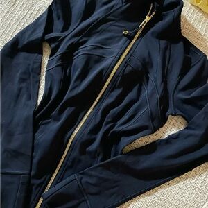 lululemon athletica Black Jacket with Gold Zip Pull